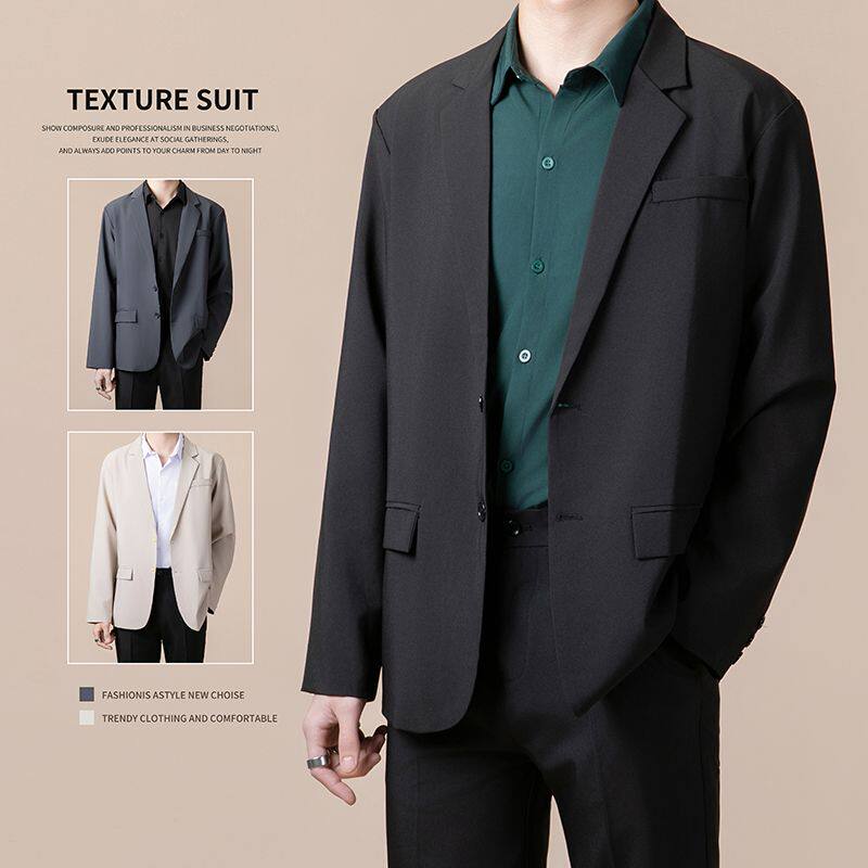 西服套装男士韩版商务职业正装伴郎婚礼修身休闲小西装外套男西装