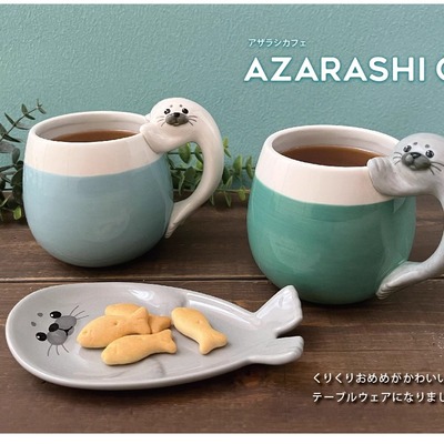 抱抱海豹宝宝马克杯日本DECOLE