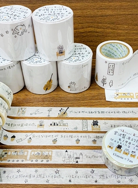 和纸胶带卷状便签宫泽贤治幻灯馆日本ShinziKatoh手账文具女子博