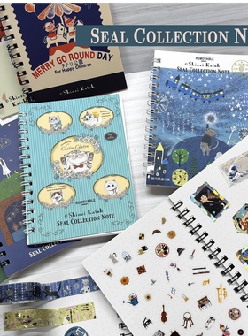 胶带贴纸收集展示本日本sealdo 宫泽贤治ShinziKatoh拼贴本A6活页