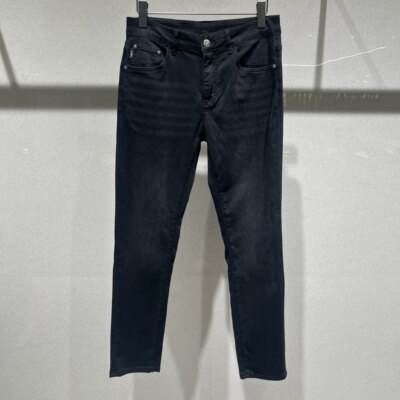 欧洲站春夏季男士牛仔裤小脚修身