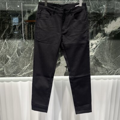 欧洲站夏季男士九分牛仔裤小脚薄