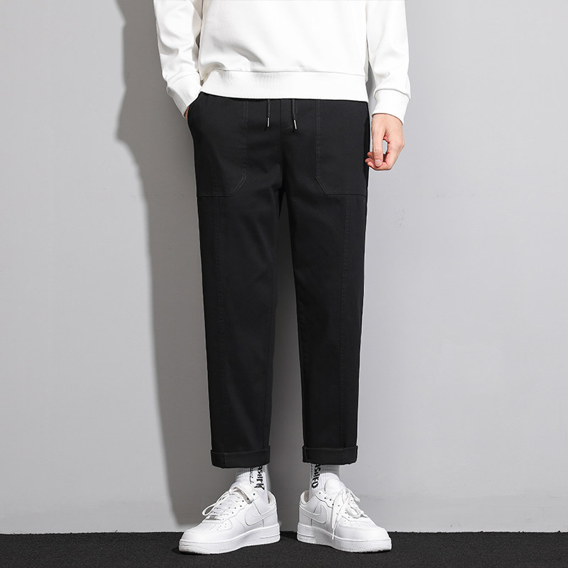 2021跑量款纯色全棉新款春秋男休闲裤工装裤长裤，男装休闲裤，星座222