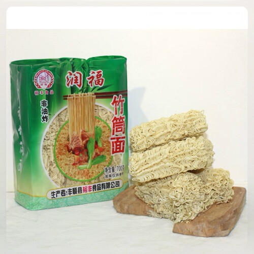 【包邮】梅州裕丰非油炸竹筒面润福竹筒面面条拌面炒面700g蒸煮 - 封面