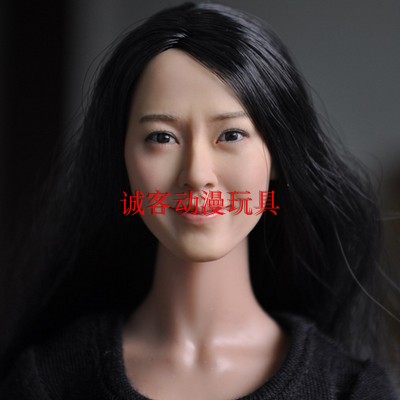 1/6女兵人KUMIK 头雕模型 KM005 13-77女兵人头雕 少女时代 允儿