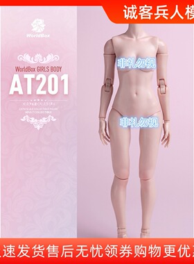现货WorldBox 1/6关节可动女素体亚洲身形标准版AT201肥腿版AT202