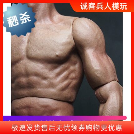 ZC 类似HT TTM19 金刚狼 1:6肌肉素体 通用HT兵人头雕现货