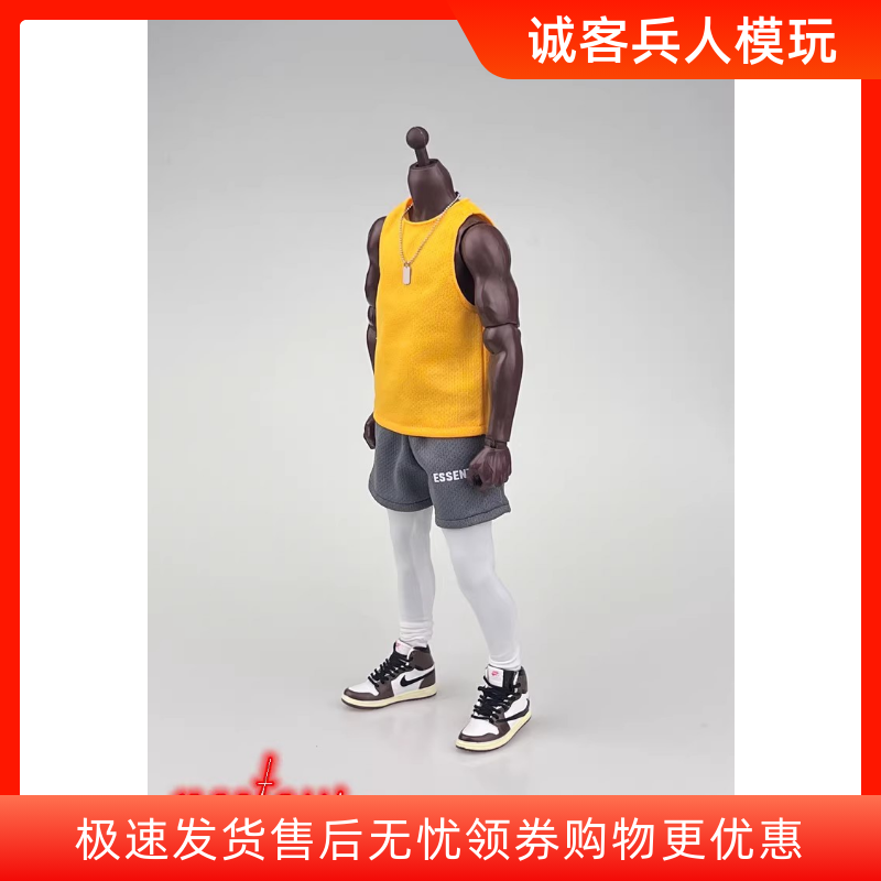 现货CCN6007 潮流背心短裤 1/6兵人衣服 运动裤运动背心 TBL三色