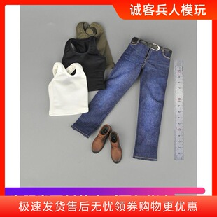 Toy center CENM08 1/6兵人运动背心牛仔裤套装 适合肌肉强壮素体