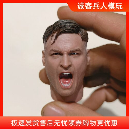 兵人1/6系列 第三方 机枪手  非DID 呐喊头雕 模型 现货
