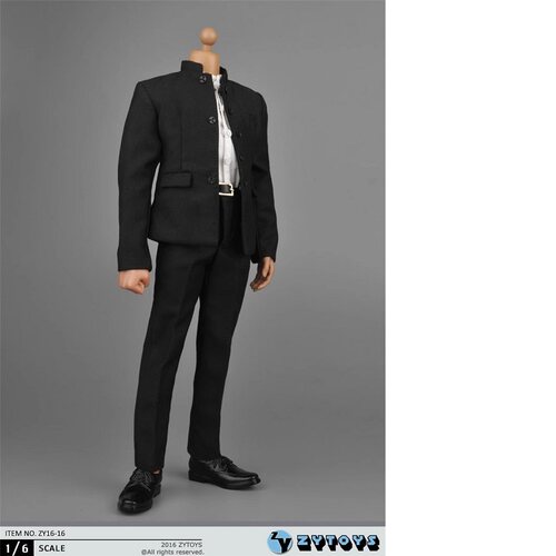 现货ZYTOYS 1/6兵人衣服 中山装 ZY16-16 12寸男素体衣服 中山服
