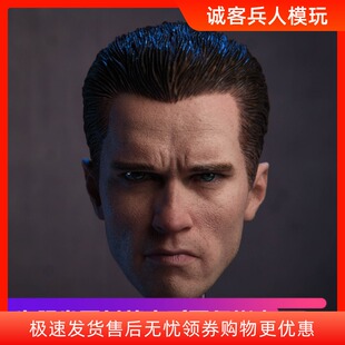 GACTOYS 1/6男兵人偶头雕 阿诺年轻版 终结者送眼镜现货中
