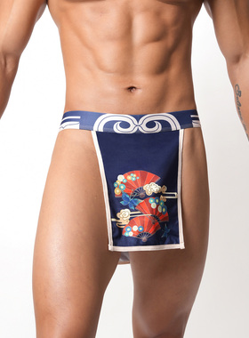 男丁字裤日系相扑两片式青年男士性感低腰内裤夜场表演轰趴裤衩