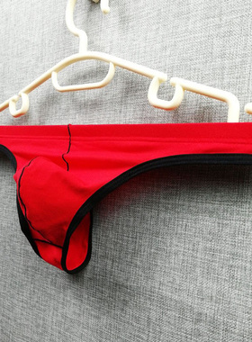 丁字裤男士内裤 性感棉质U凸显大青年低腰男士丁字裤内裤单丁裤