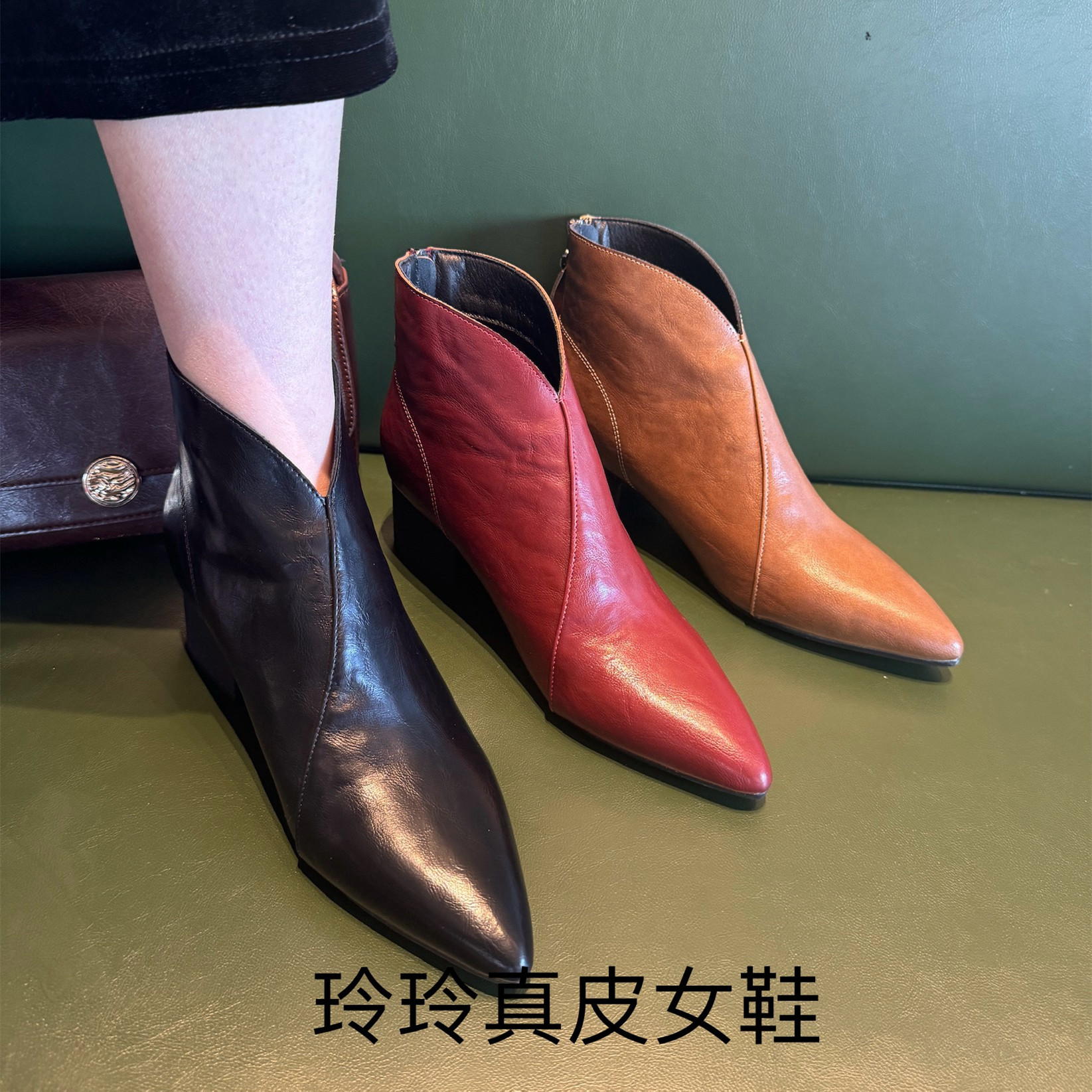 2024秋冬季英伦风复古百搭时时装靴