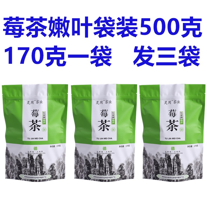 莓茶嫩叶茶茅岩河新茶500g