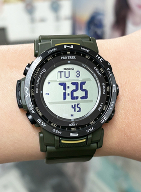 卡西欧PROTREK登山表PRW-35Y-3B/2/35-7PR光动能电波户外运动男表