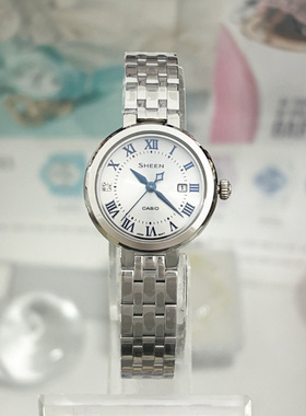 卡西欧手表女SHS-4530D-7A/SD/SPG太阳能蓝宝石优雅气质防水石英