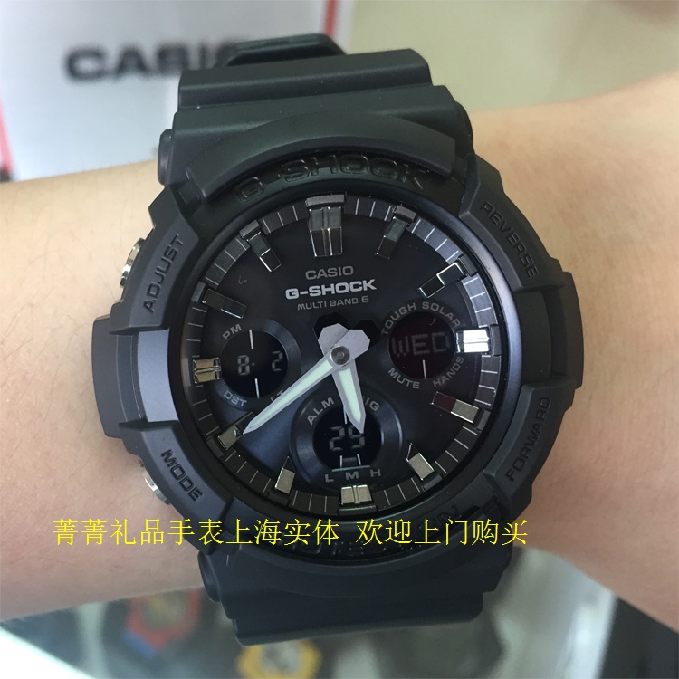 实体店卡西欧光能电波男表GAW-100B/G-1A/AR防水运动手表GSHOCK