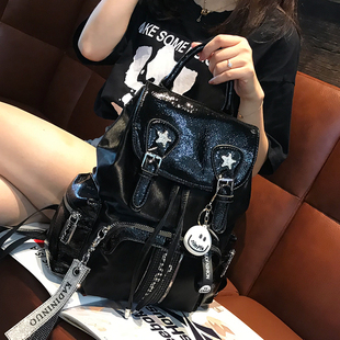 時(shí)尚 韓版 鑲鉆高級感輕奢大背包休閑大氣包包代購 雙肩包女2025新款