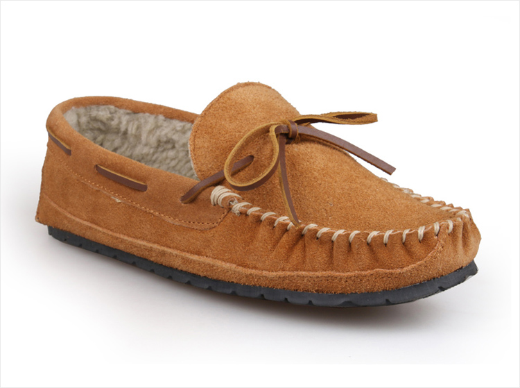 现货【美国购】Minnetonka moccasin唐卡 毛绒轻便保暖棉鞋懒人鞋