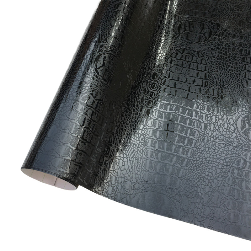 鳄鱼纹汽车改色膜pvc贴纸中控