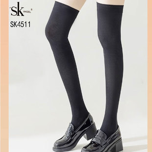 SK4511春秋棉面加长过膝大腿袜秋冬不加绒配靴子女高筒护膝长筒袜