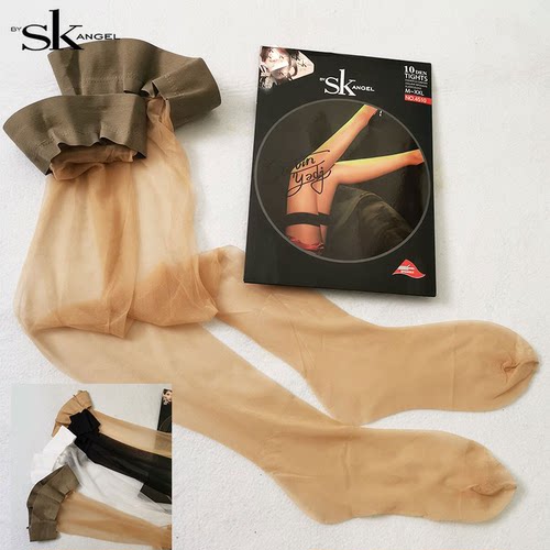 sk硅胶防滑过膝大腿根光泽长筒袜