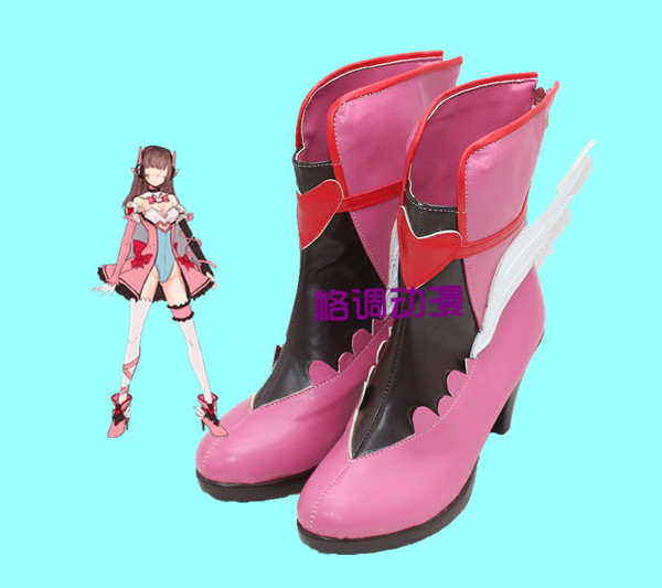 C9485魔法少女同人 宋哈娜 dva cosplay cos鞋 cosplay鞋来图定做