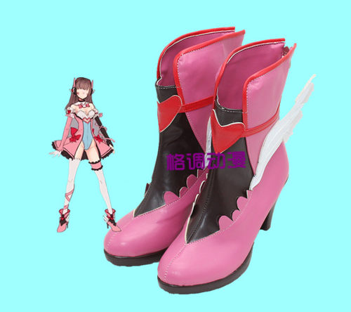C9485魔法少女同人 宋哈娜 dva cosplay cos鞋 cosplay鞋来图定做