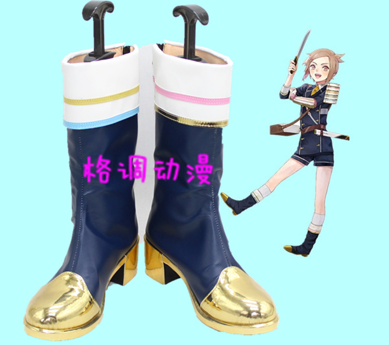 B8763 刀剑乱舞 包丁藤四郎 cosplay鞋 cos鞋来图定做