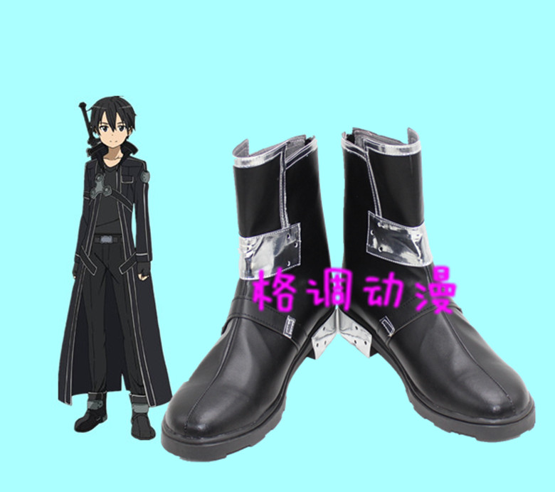 B9151刀剑神域 桐谷和人 桐人 COSPLAY鞋 COS鞋动漫鞋
