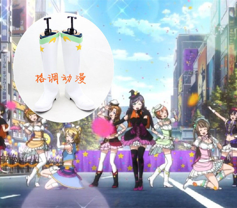 B6632lovelive万圣节打歌服 凛喵cos鞋