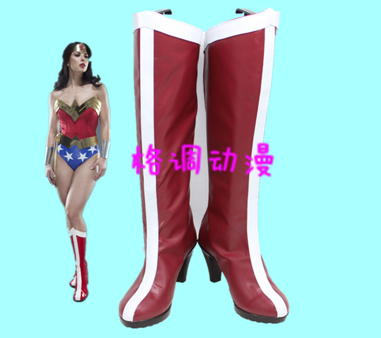 C0303Wonder Woman Diana  神力女超人 神奇女侠 戴安娜cos鞋