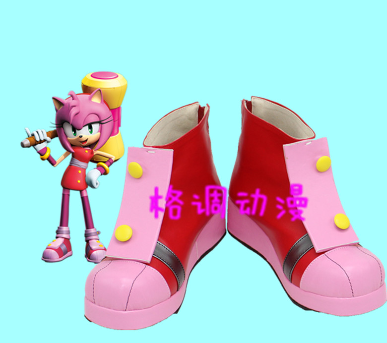 B 8994 SONIC BOOM 艾咪·罗斯 Amy Rose COS鞋COSPLAY鞋动漫鞋