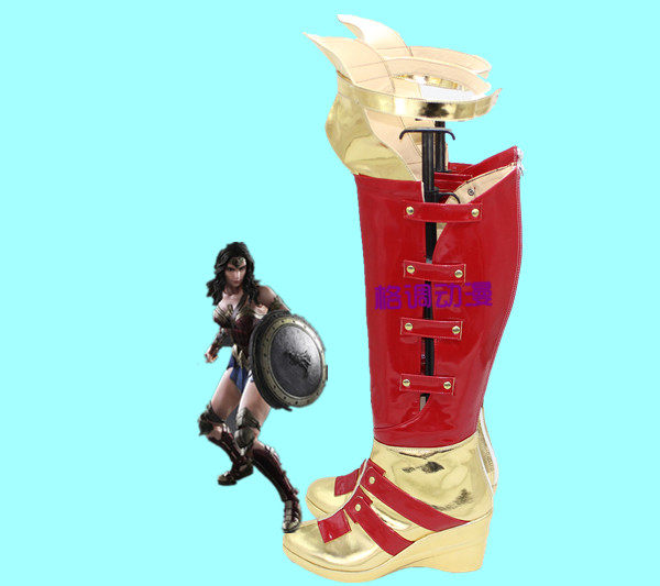 C6951蝙蝠侠大战超人正义黎明 神奇女侠 COSPLAY鞋 cos鞋