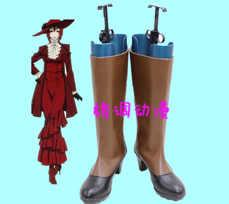 B5435 黑执事  红夫人(madame red) COSPLAY鞋动漫鞋