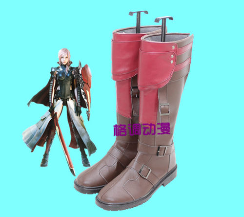 C6063最终幻想13 雷霆归来 雷霆lightning COSPLAY鞋COS鞋