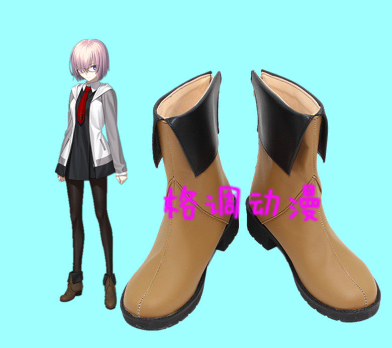 C0625FGO Fate Grand Order 玛修 基列莱特 cosplay鞋（浅色版）