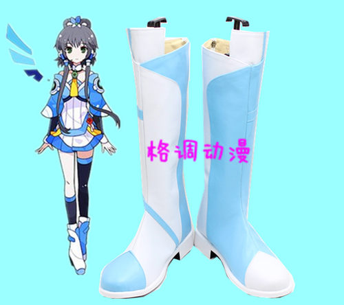 B9798VOCALOID CHINA PROJECT中文形象 洛天依COS鞋（平跟款）