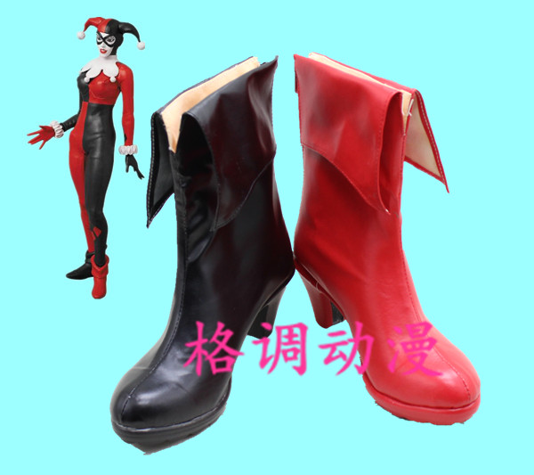 C8534蝙蝠侠小丑女 哈利·奎恩 COSPLAY鞋 COS鞋 来图定制