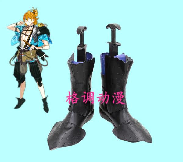 B4475 刀剑乱舞 浦岛虎彻cosplay鞋cos鞋动漫鞋定做