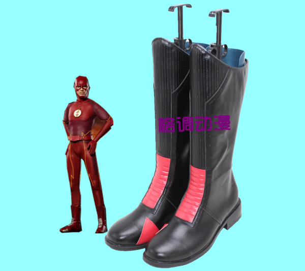 C4902闪电侠 （The Flash）黑衣跑者 COS鞋 COSPLAY鞋来图定制
