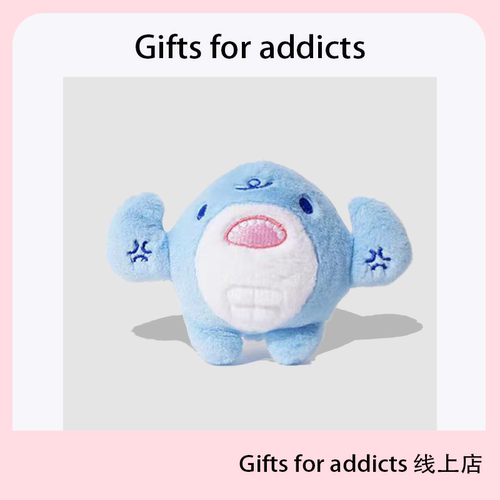 包挂件肌肉鲨鱼毛绒挂件搞怪玩偶