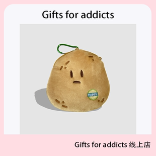 土豆零钱包原创毛绒收纳包可爱包挂件耳机卡包 addicts Gifts for