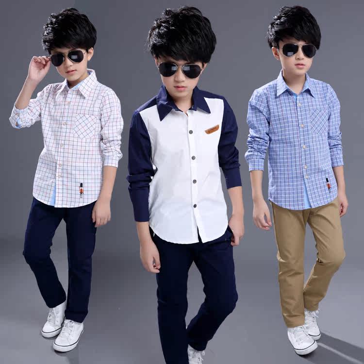 Chemise garcon à manche longue - Ref 2073316 Image 1