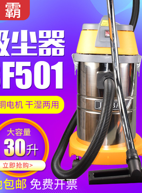 洁霸吸尘器BF501家用强力大功率洗车工业车用酒店商用吸水机30升