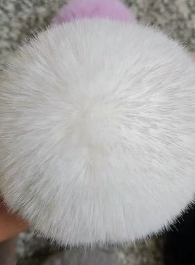 超大10CM兔尾巴毛球手工帽子上的毛球狐狸毛球配件别针装饰品球球