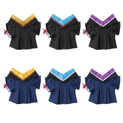 毕业学士服玩具博士帽公仔