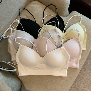 Jade Closet直营店推荐~美德拉纯欲风带胸垫交叉美背吊带短背心女